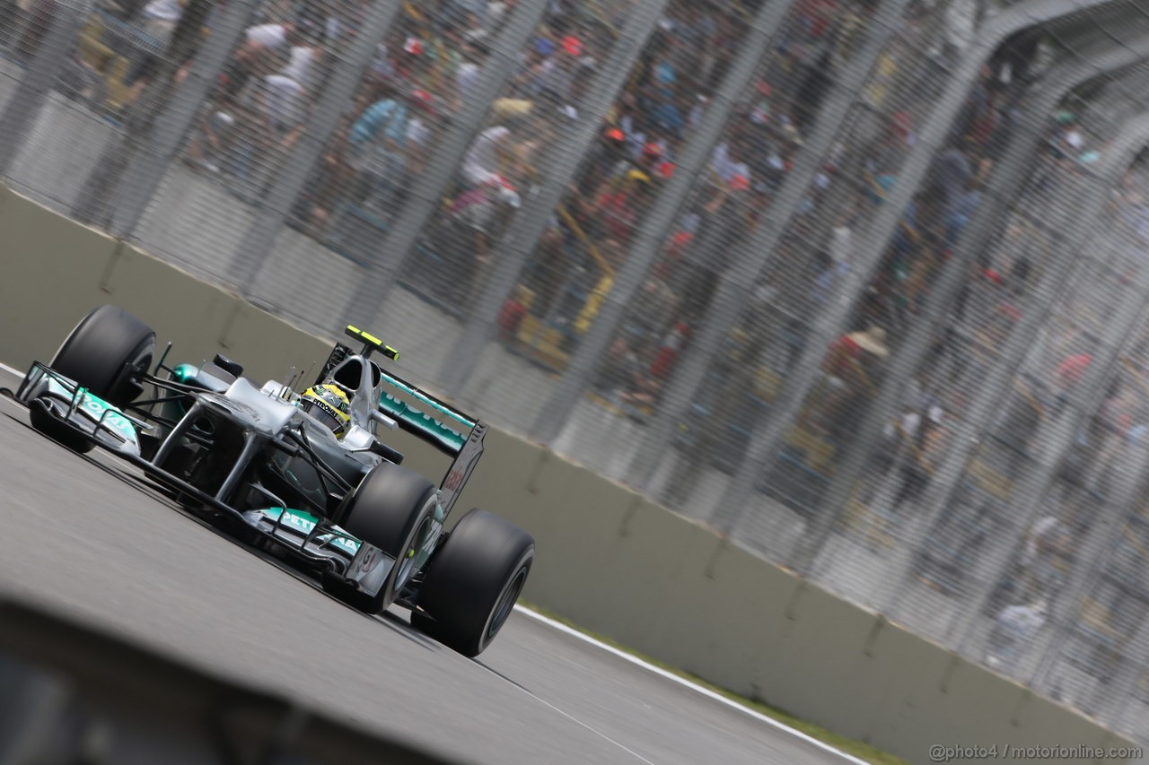 GP BRASILE, 24.11.2012- Qualifiche, Nico Rosberg (GER) Mercedes AMG F1 W03 