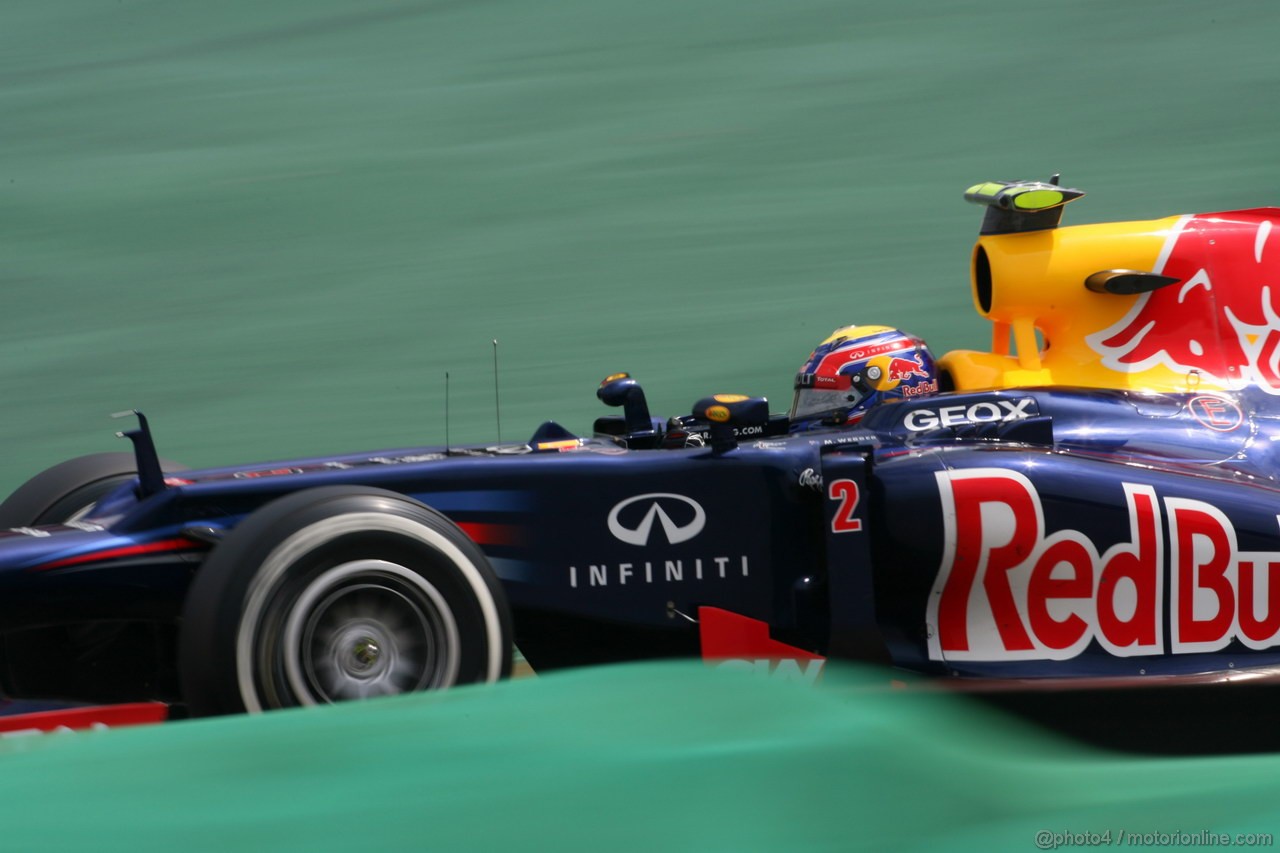GP BRASILE, 24.11.2012- Qualifiche, Mark Webber (AUS) Red Bull Racing RB8
