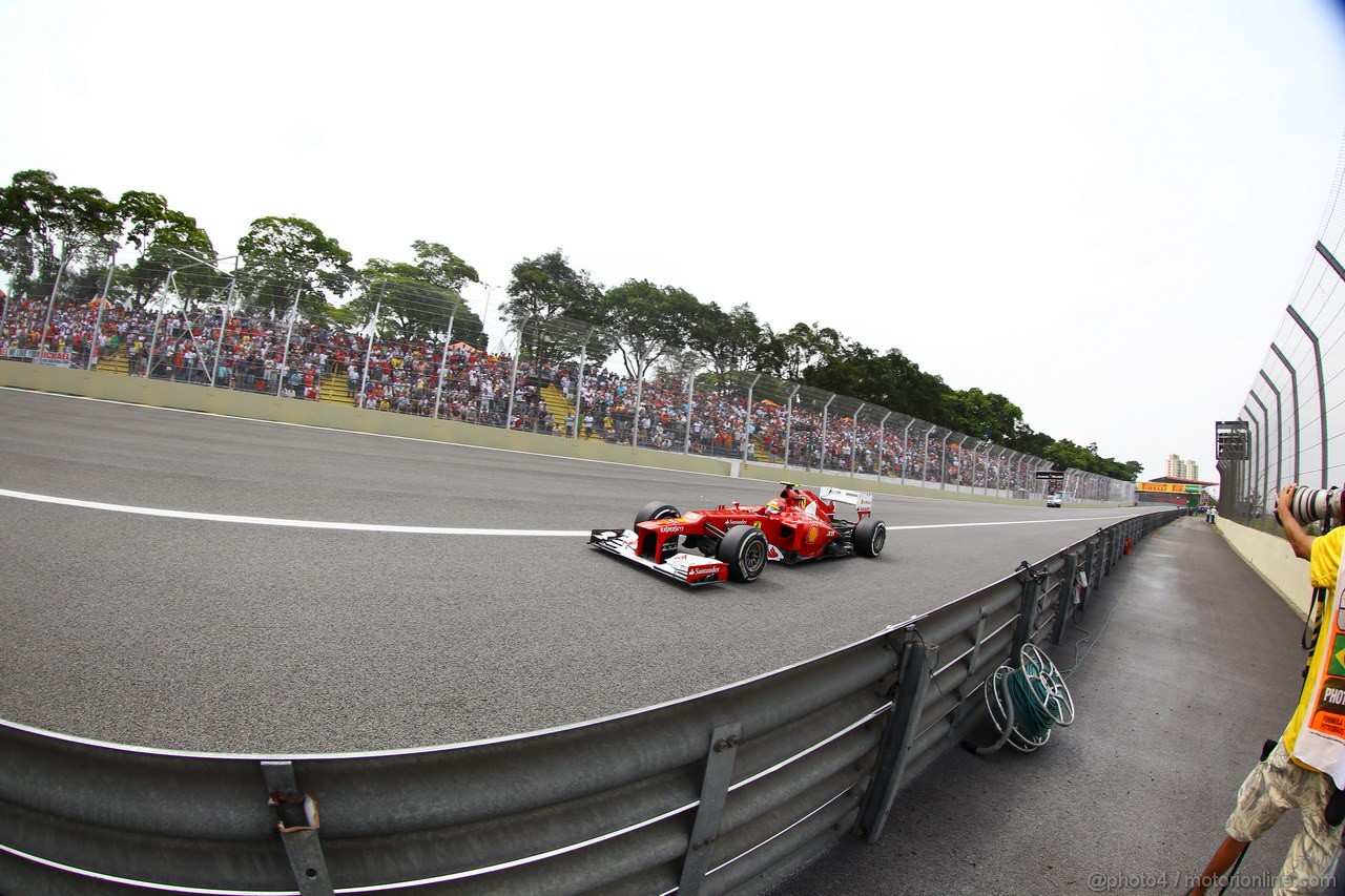 GP BRASILE, 24.11.2012- Qualifiche, Felipe Massa (BRA) Ferrari F2012