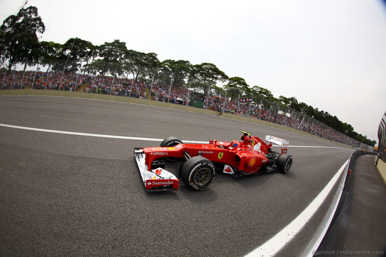 GP BRASILE, 24.11.2012- Qualifiche, Felipe Massa (BRA) Ferrari F2012 