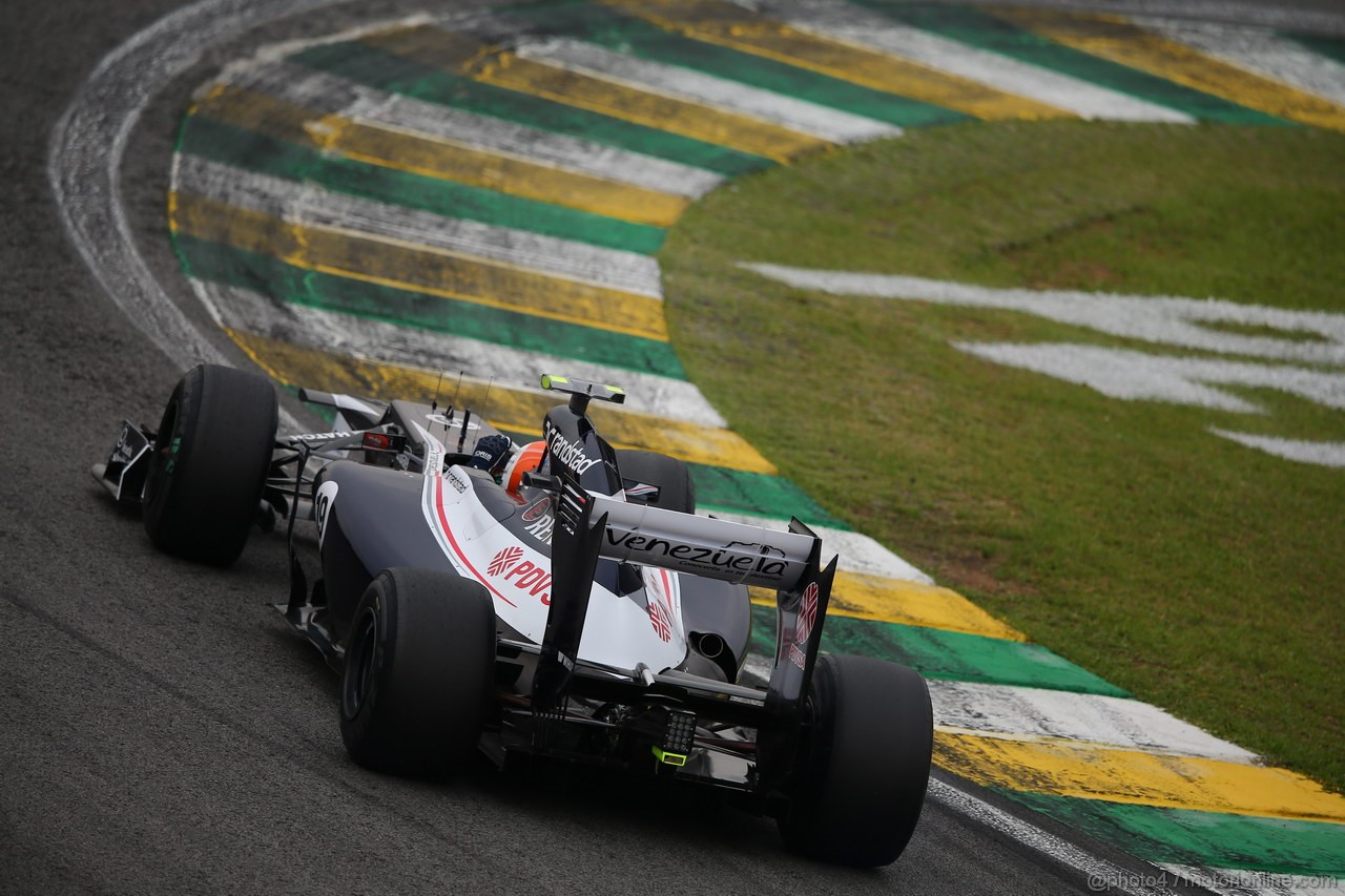 GP BRASILE, 24.11.2012- Qualifiche, Bruno Senna (BRA) Williams F1 Team FW34 
