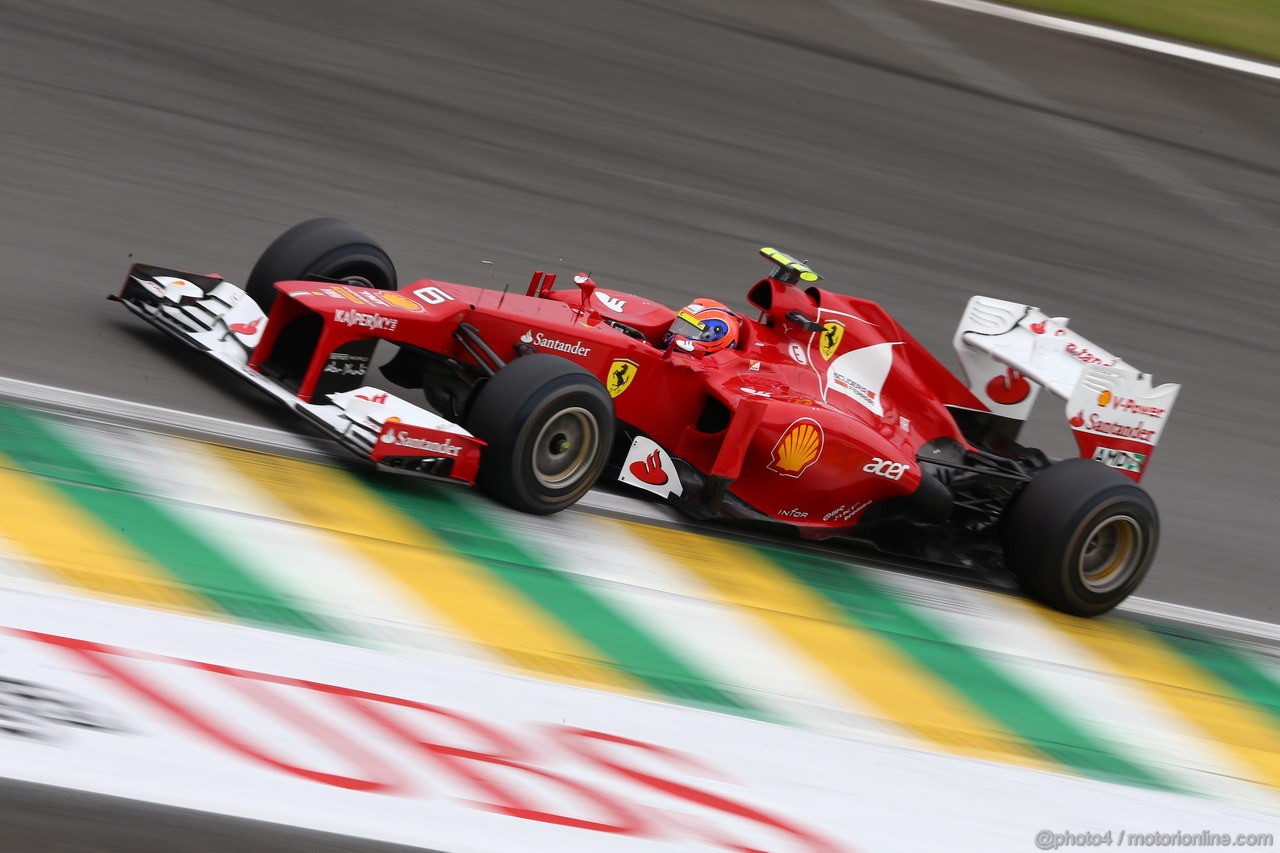 GP BRASILE, 24.11.2012- Qualifiche, Felipe Massa (BRA) Ferrari F2012 