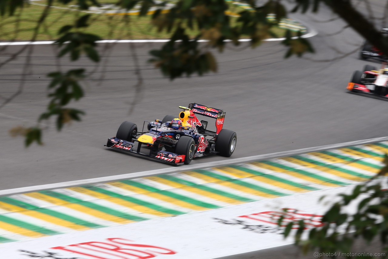 GP BRASILE, 24.11.2012- Qualifiche, Mark Webber (AUS) Red Bull Racing RB8 
