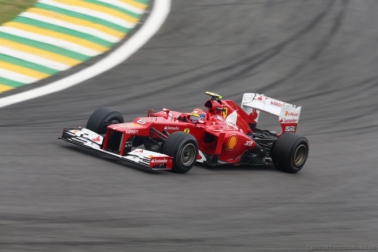 GP BRASILE, 24.11.2012- Qualifiche, Felipe Massa (BRA) Ferrari F2012