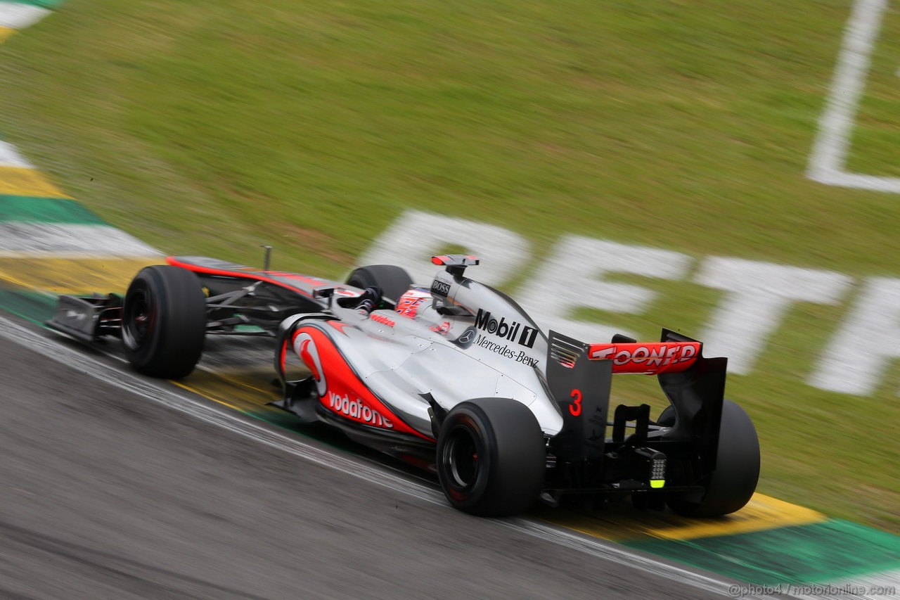 GP BRASILE, 24.11.2012- Qualifiche, Jenson Button (GBR) McLaren Mercedes MP4-27 