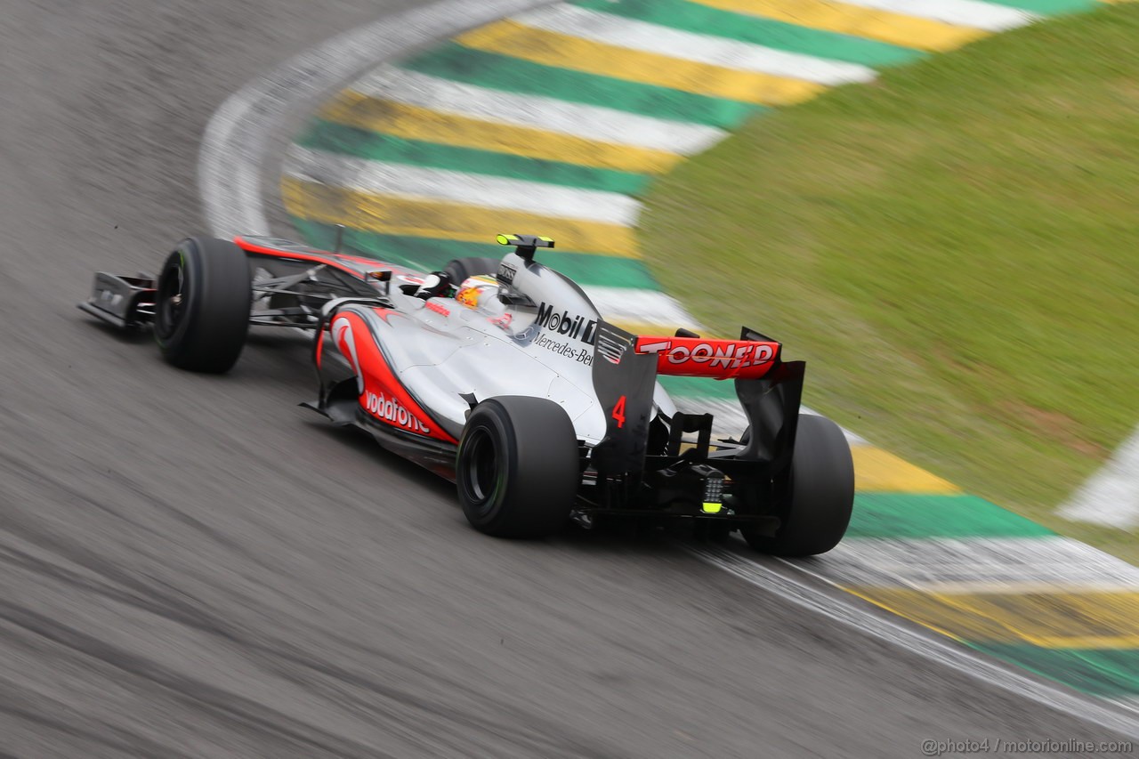 GP BRASILE, 24.11.2012- Qualifiche, Lewis Hamilton (GBR) McLaren Mercedes MP4-27