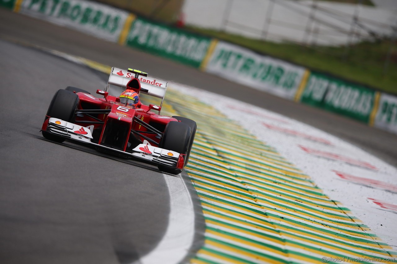 GP BRASILE, 24.11.2012- Qualifiche, Felipe Massa (BRA) Ferrari F2012 