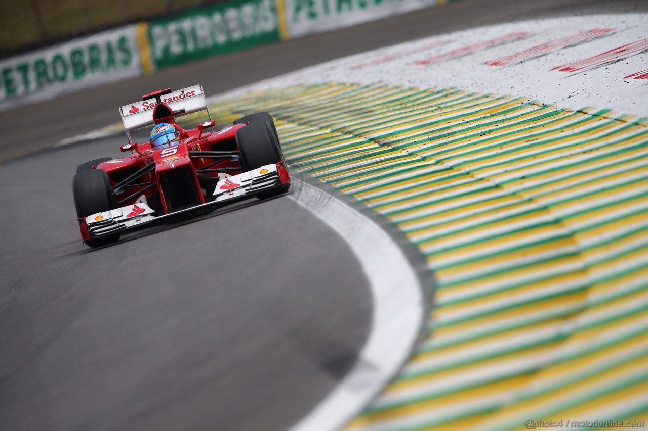 GP BRASILE, 24.11.2012- Qualifiche, Fernando Alonso (ESP) Ferrari F2012 