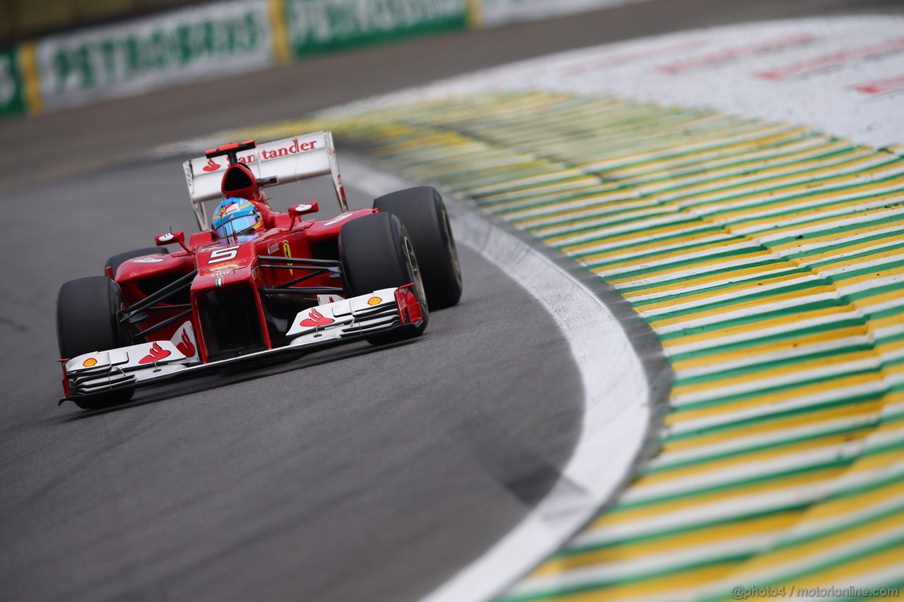 GP BRASILE, 24.11.2012- Qualifiche, Fernando Alonso (ESP) Ferrari F2012 