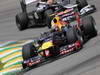 GP BRASILE, 24.11.2012- Free Practice 3, Mark Webber (AUS) Red Bull Racing RB8 davanti a Bruno Senna (BRA) Williams F1 Team FW34 