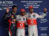 GP BRASILE, 24.11.2012- Qualifiche, terzo Mark Webber (AUS) Red Bull Racing RB8, Lewis Hamilton (GBR) McLaren Mercedes MP4-27 pole position e secondo Jenson Button (GBR) McLaren Mercedes MP4-27