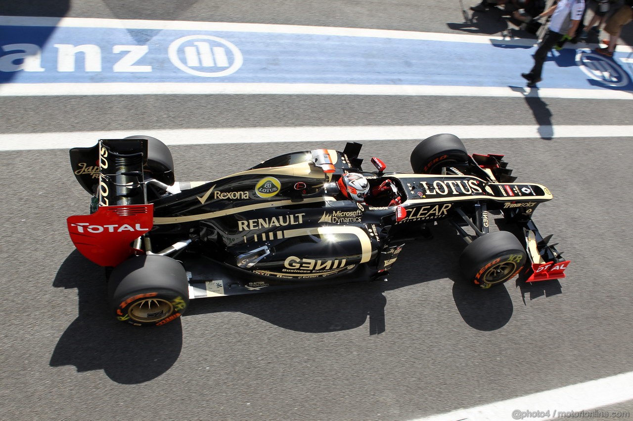 GP BRASILE, 23.11.2012- Prove Libere 1, Kimi Raikkonen (FIN) Lotus F1 Team E20 