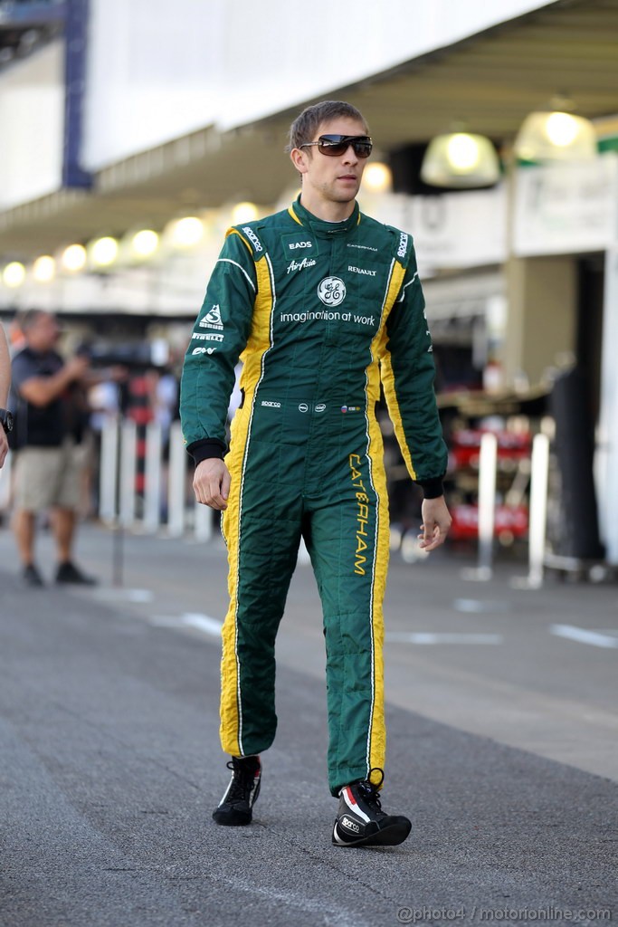 GP BRASILE, 23.11.2012- Prove Libere 1, Vitaly Petrov (RUS) Caterham F1 Team CT01 