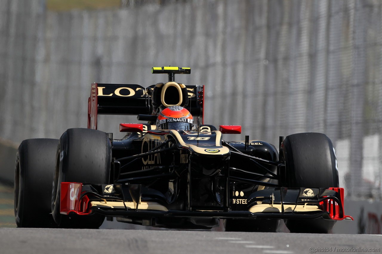 GP BRASILE, 23.11.2012- Prove Libere 1, Romain Grosjean (FRA) Lotus F1 Team E20 