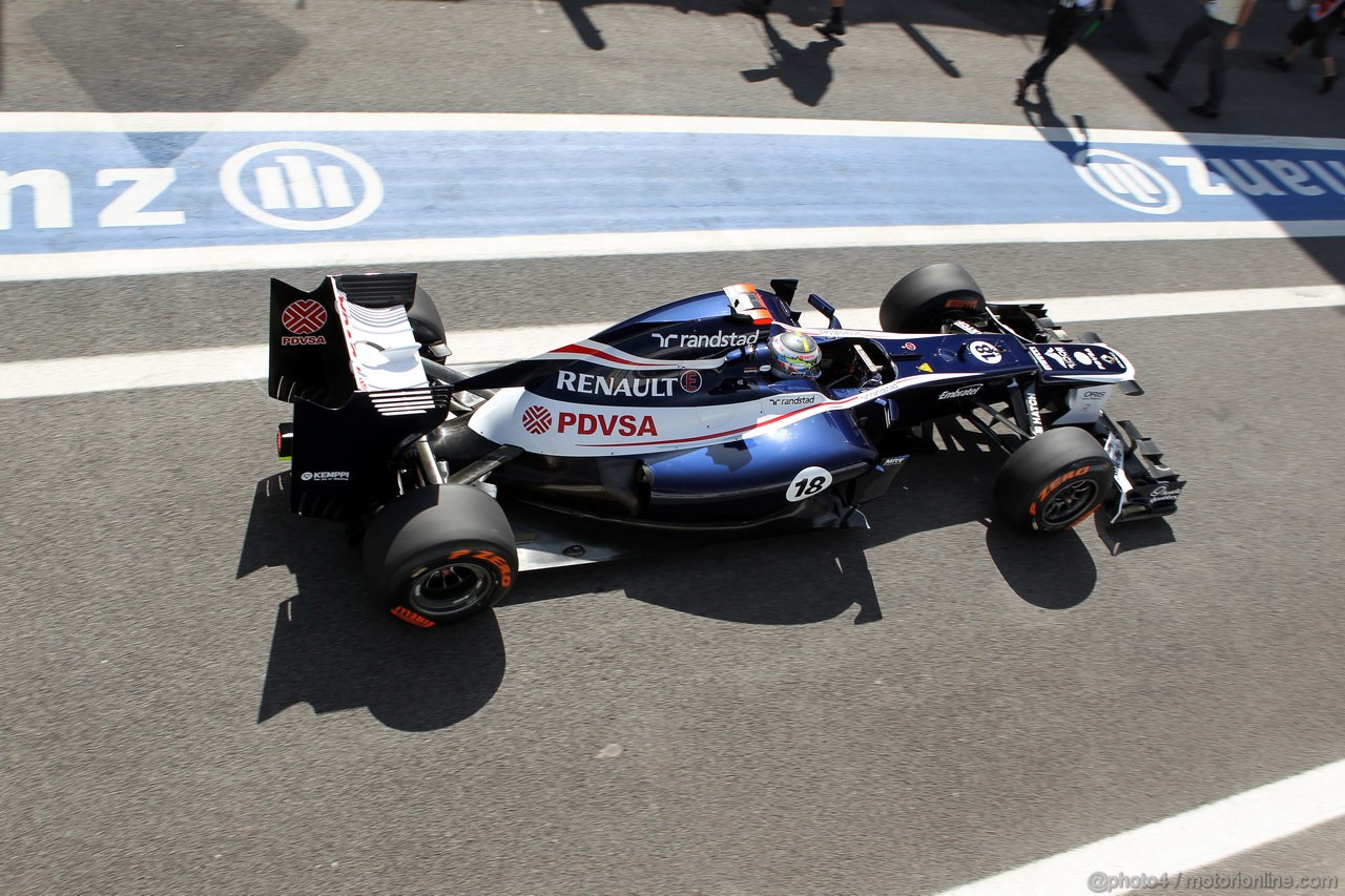 GP BRASILE, 23.11.2012- Prove Libere 1, Valtteri Bottas (FIN), Test Driver, Williams F1 Team 