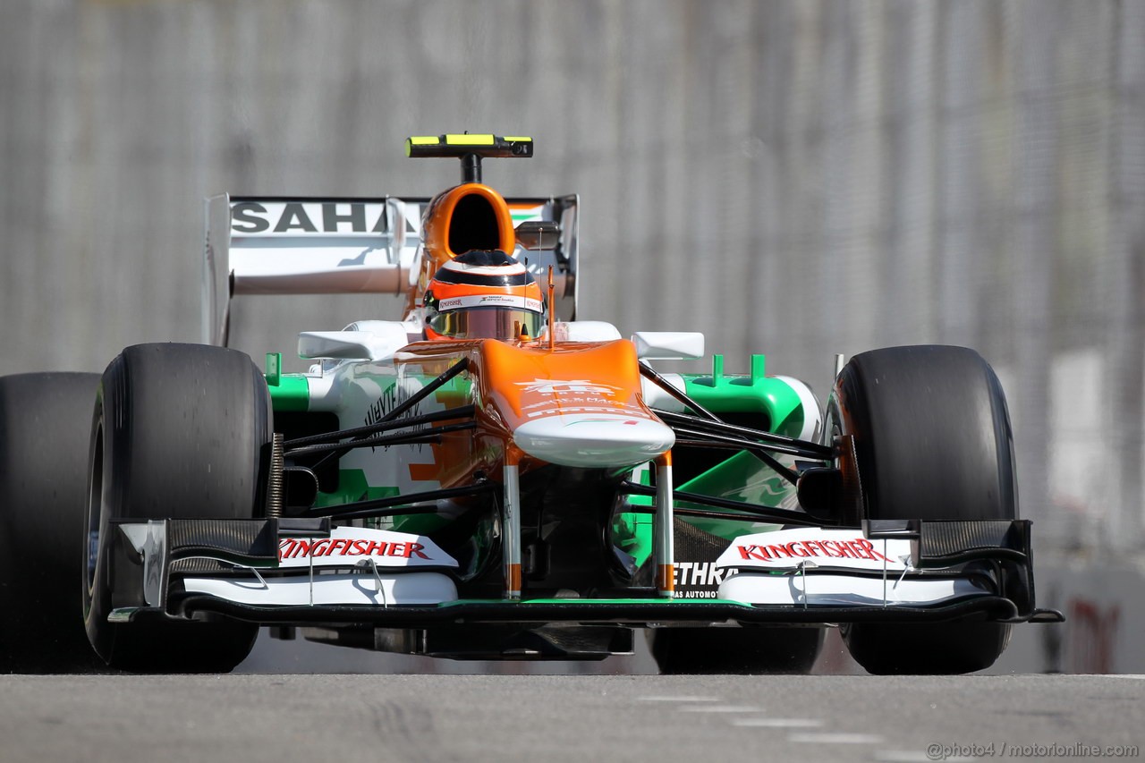 GP BRASILE, 23.11.2012- Prove Libere 1, Nico Hulkenberg (GER) Sahara Force India F1 Team VJM05 