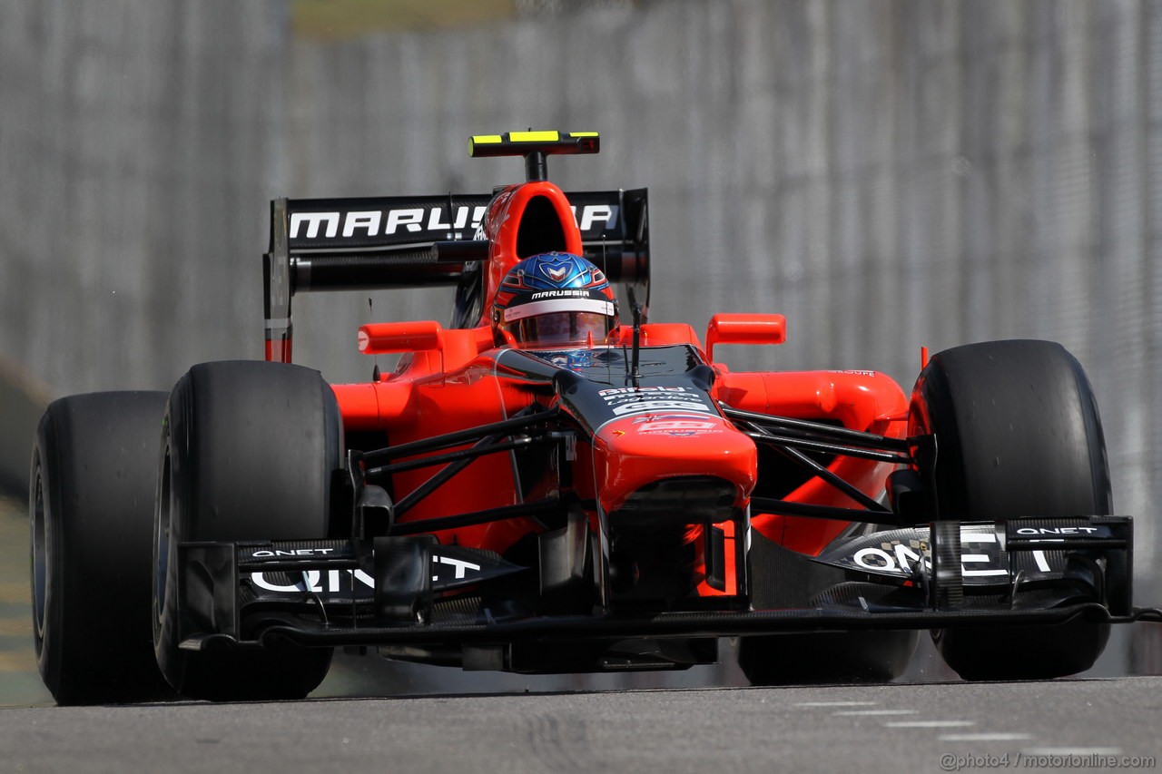 GP BRASILE, 23.11.2012- Prove Libere 1, Charles Pic (FRA) Marussia F1 Team MR01 