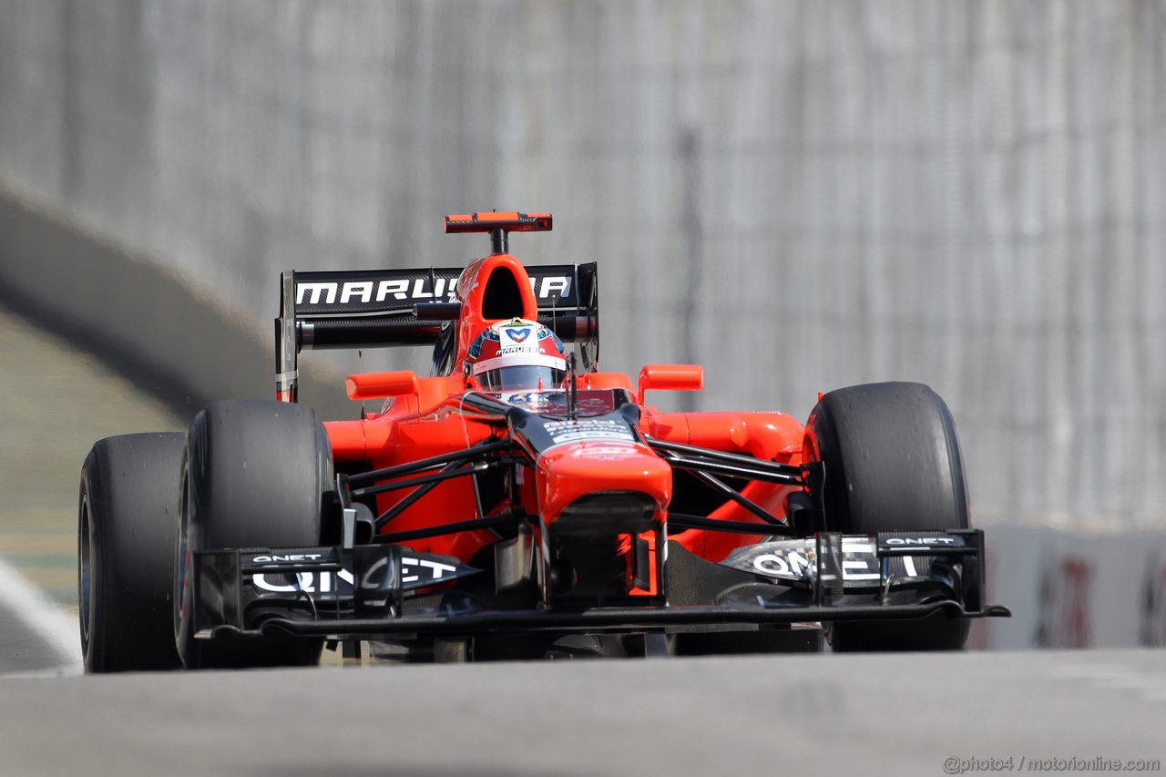 GP BRASILE, 23.11.2012- Prove Libere 1, Timo Glock (GER) Marussia F1 Team MR01 