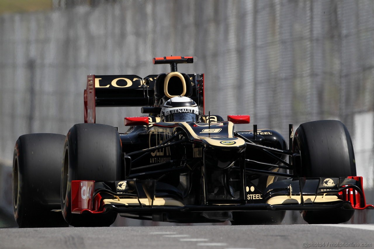 GP BRASILE, 23.11.2012- Prove Libere 1, Kimi Raikkonen (FIN) Lotus F1 Team E20 