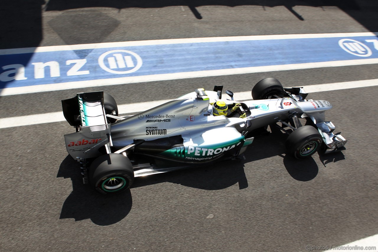 GP BRASILE, 23.11.2012- Prove Libere 1, Nico Rosberg (GER) Mercedes AMG F1 W03 