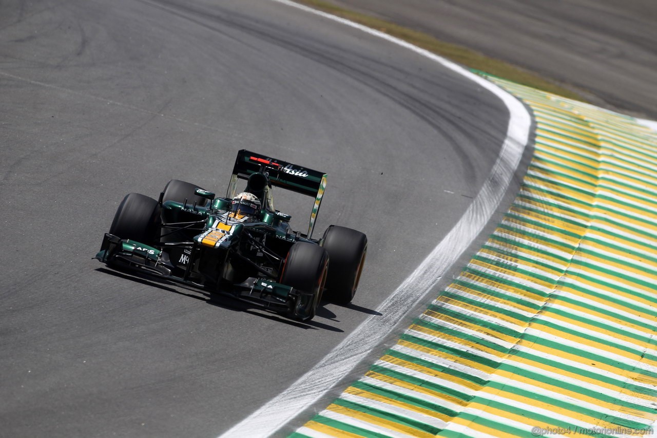 GP BRASILE, 23.11.2012- Prove Libere 1, Giedo Van der Garde (NED), Test driver, Caterham F1 Team CT01  