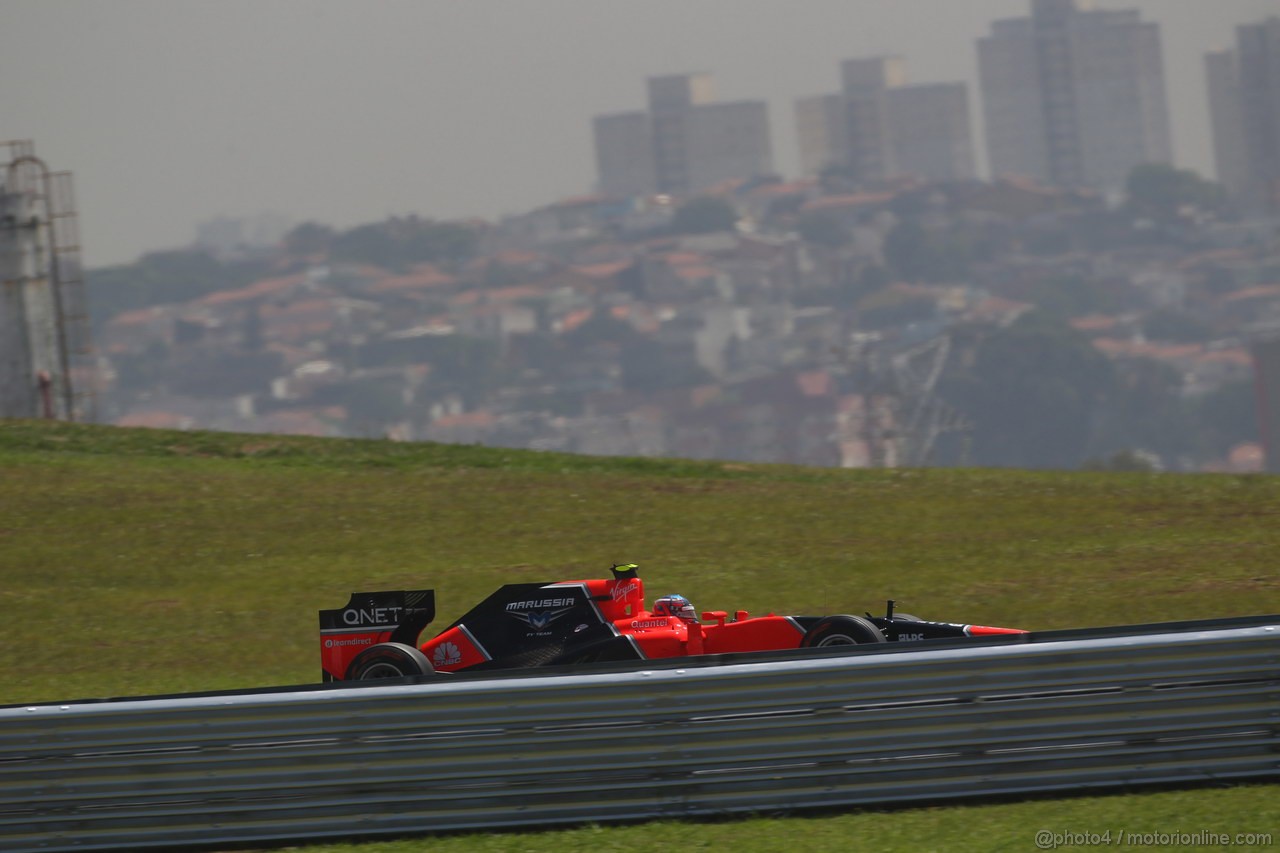 GP BRASILE, 23.11.2012- Prove Libere 1, Charles Pic (FRA) Marussia F1 Team MR01 