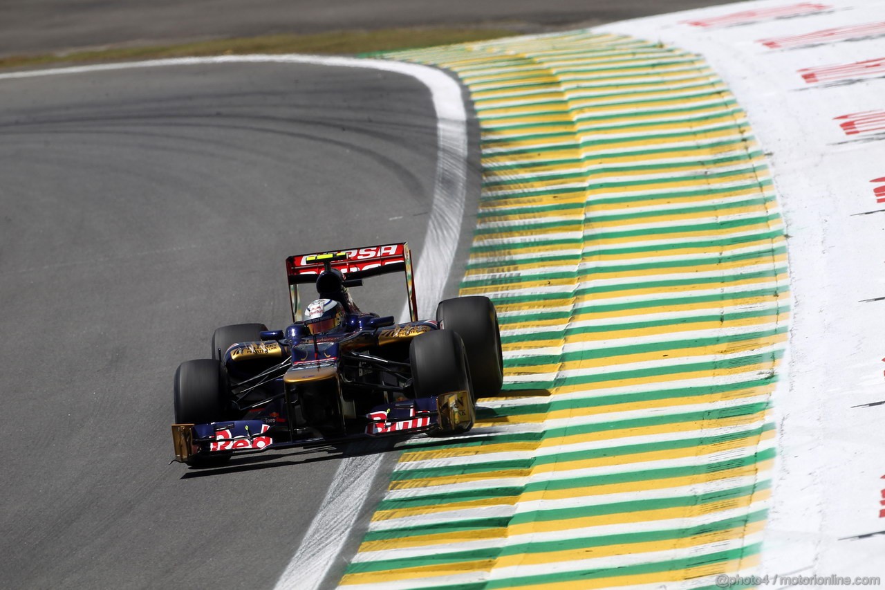 GP BRASILE, 23.11.2012- Prove Libere 1, Jean-Eric Vergne (FRA) Scuderia Toro Rosso STR7 