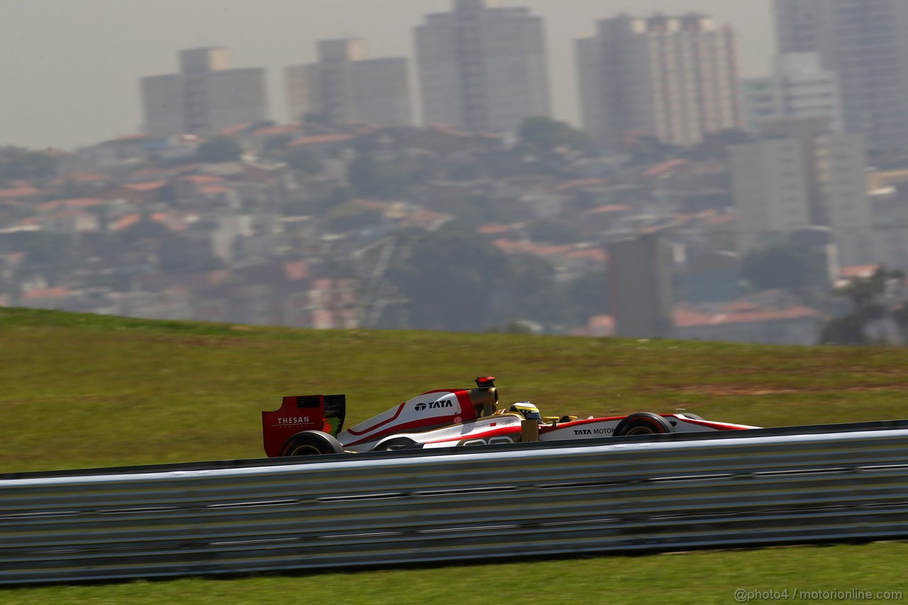 GP BRASILE, 23.11.2012- Prove Libere 1, Pedro de la Rosa (ESP) HRT Formula 1 Team F112 