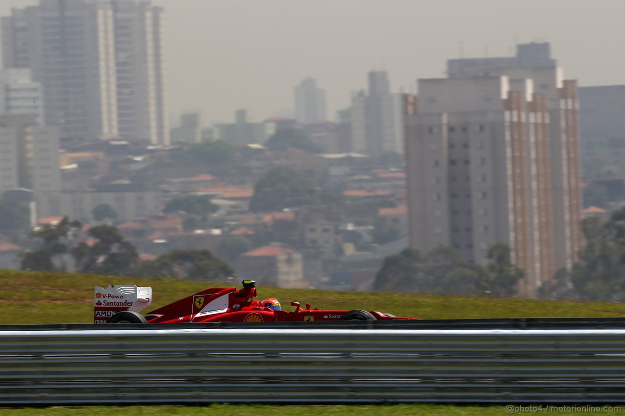 GP BRASILE, 23.11.2012- Prove Libere 1, Felipe Massa (BRA) Ferrari F2012 