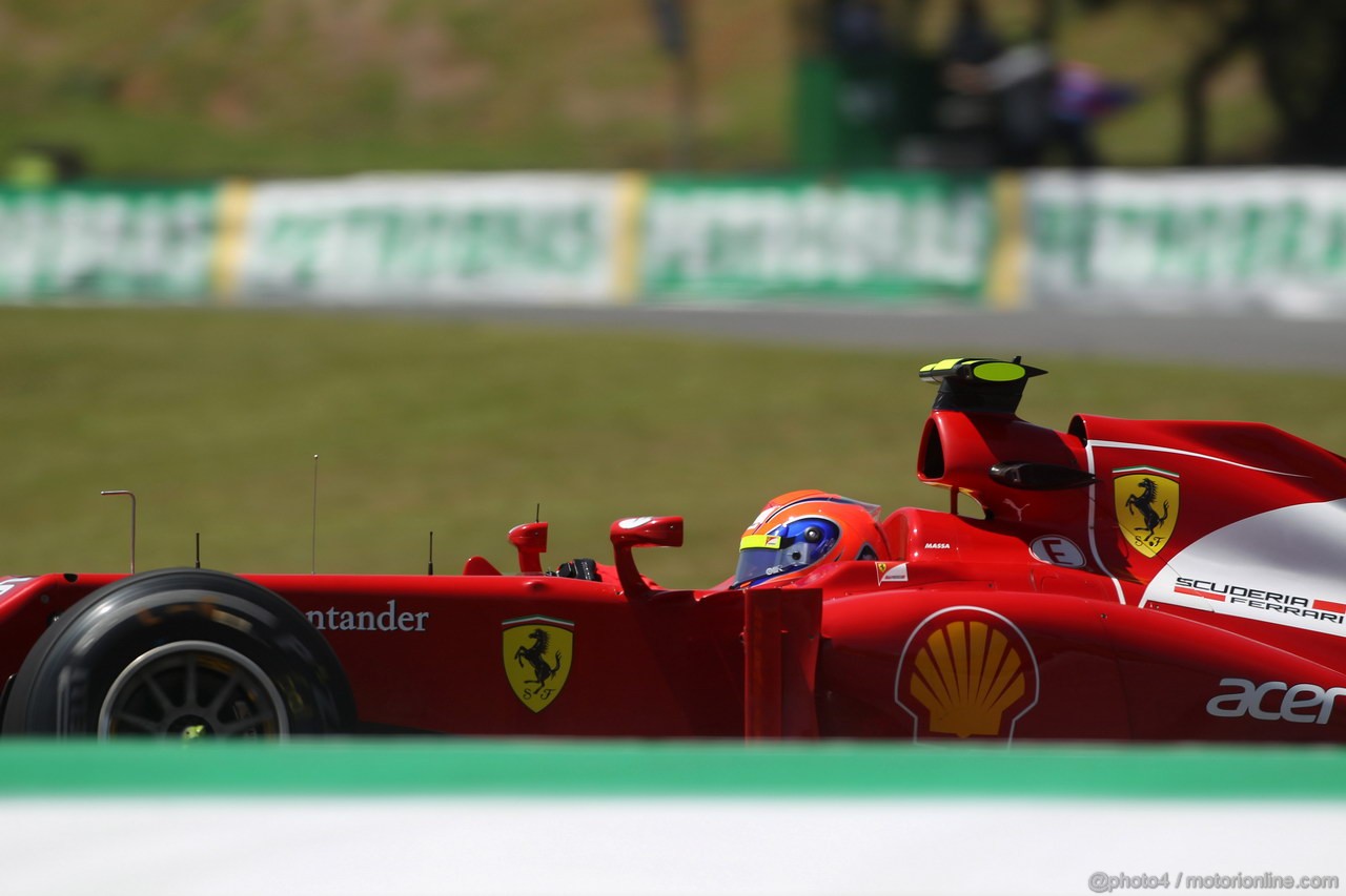 GP BRASILE, 23.11.2012- Prove Libere 1, Felipe Massa (BRA) Ferrari F2012 