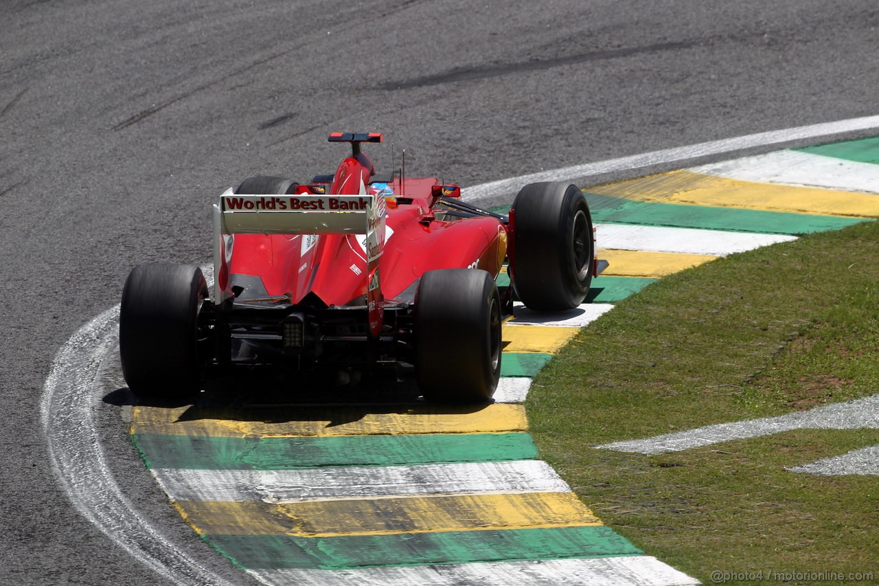 GP BRASILE, 23.11.2012- Prove Libere 1, Fernando Alonso (ESP) Ferrari F2012 