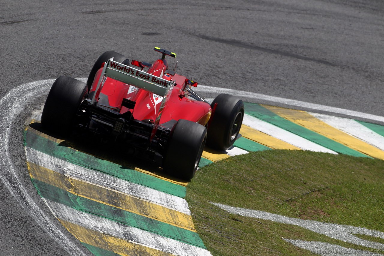 GP BRASILE, 23.11.2012- Prove Libere 1, Felipe Massa (BRA) Ferrari F2012 