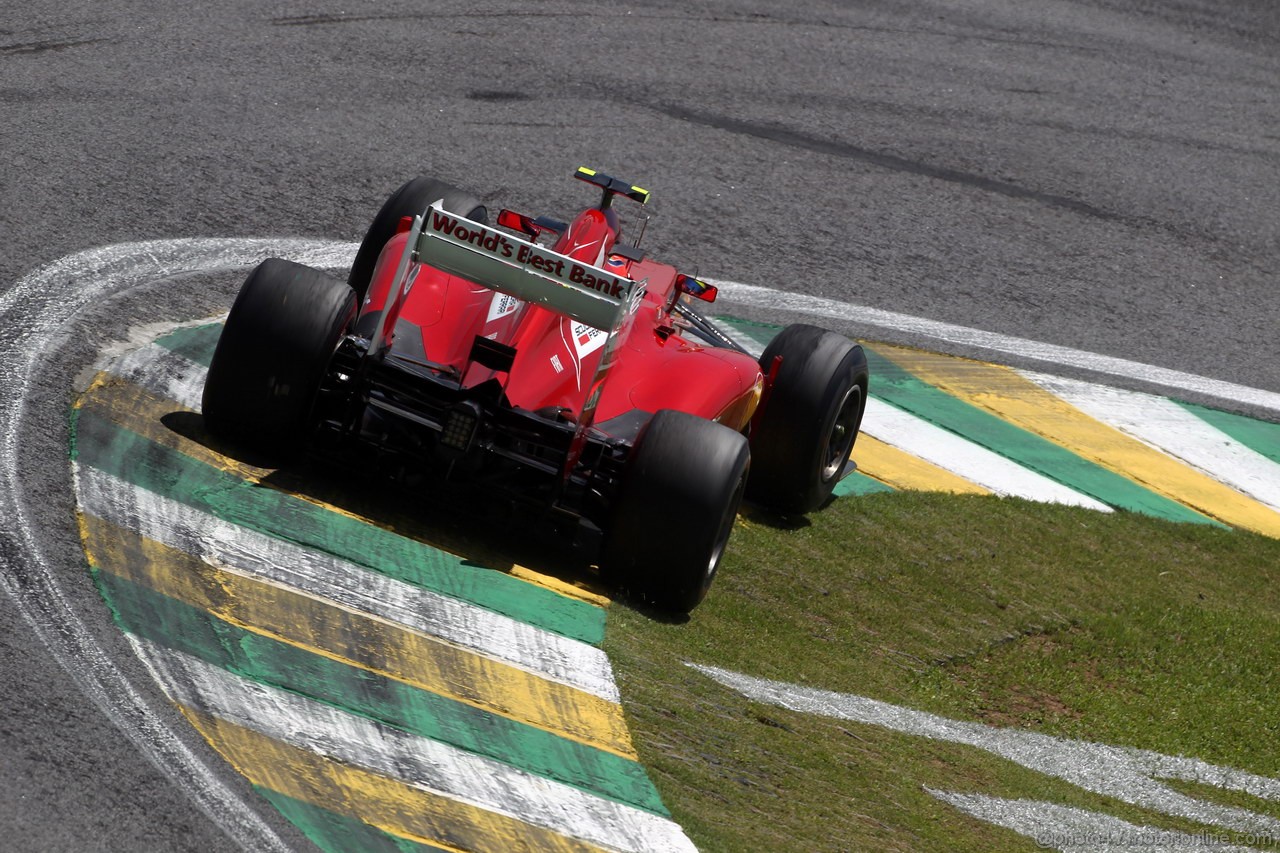 GP BRASILE, 23.11.2012- Prove Libere 1, Felipe Massa (BRA) Ferrari F2012 
