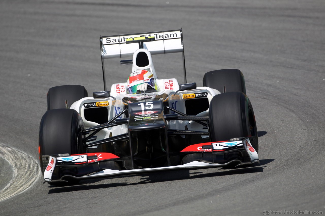GP BRASILE, 23.11.2012- Prove Libere 1, Sergio Prez (MEX) Sauber F1 Team C31 