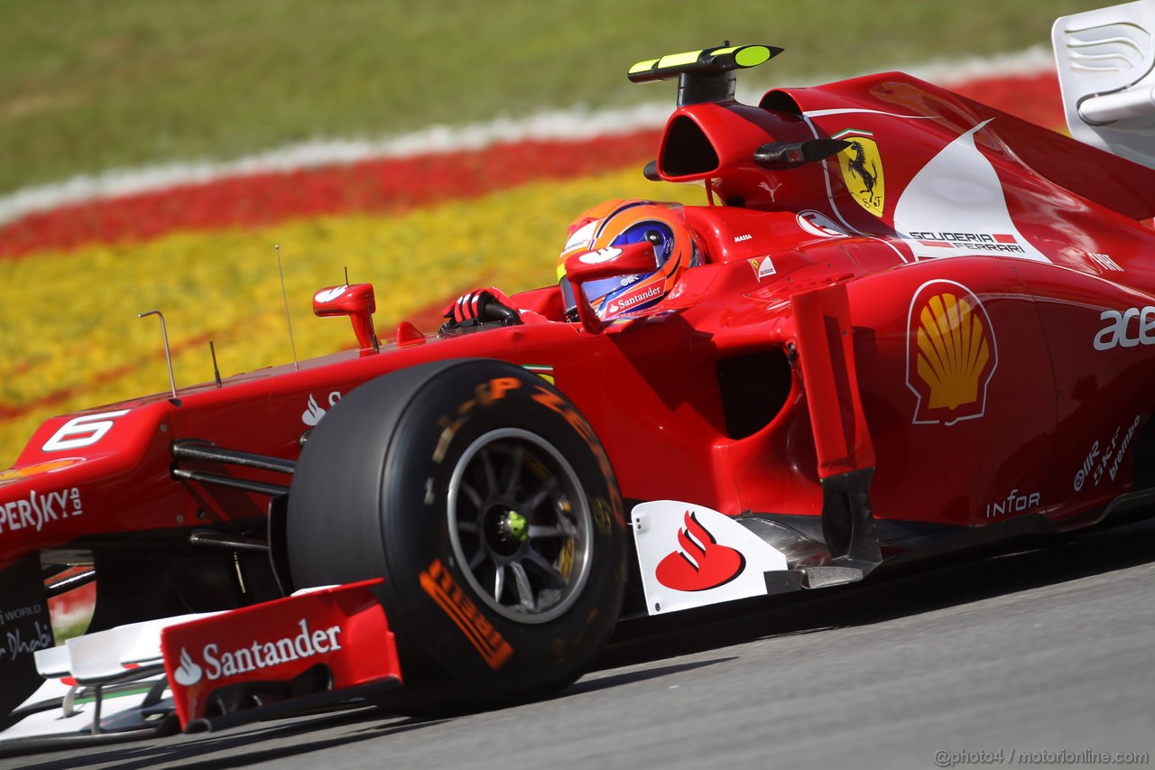 GP BRASILE, 23.11.2012- Prove Libere 1, Felipe Massa (BRA) Ferrari F2012 