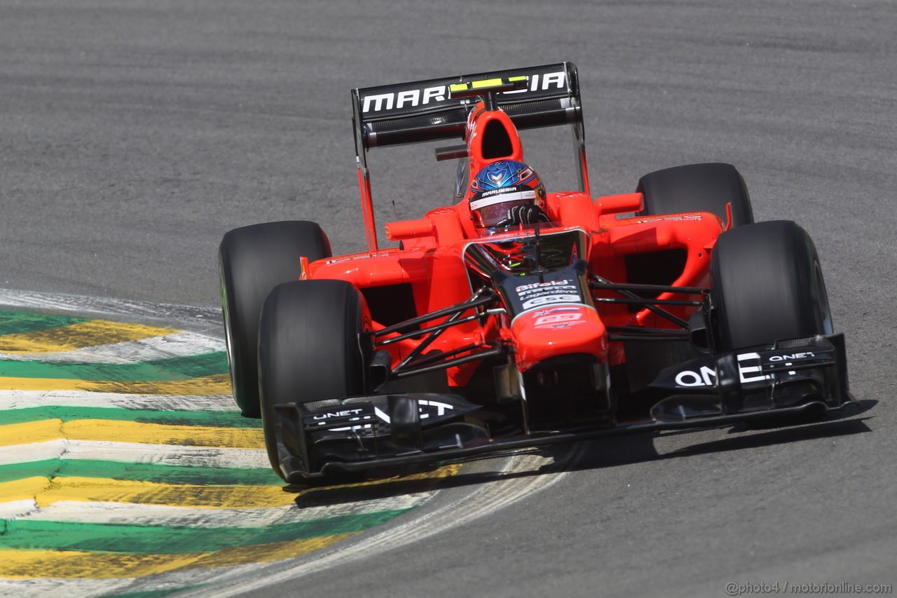 GP BRASILE, 23.11.2012- Prove Libere 1, Charles Pic (FRA) Marussia F1 Team MR01 