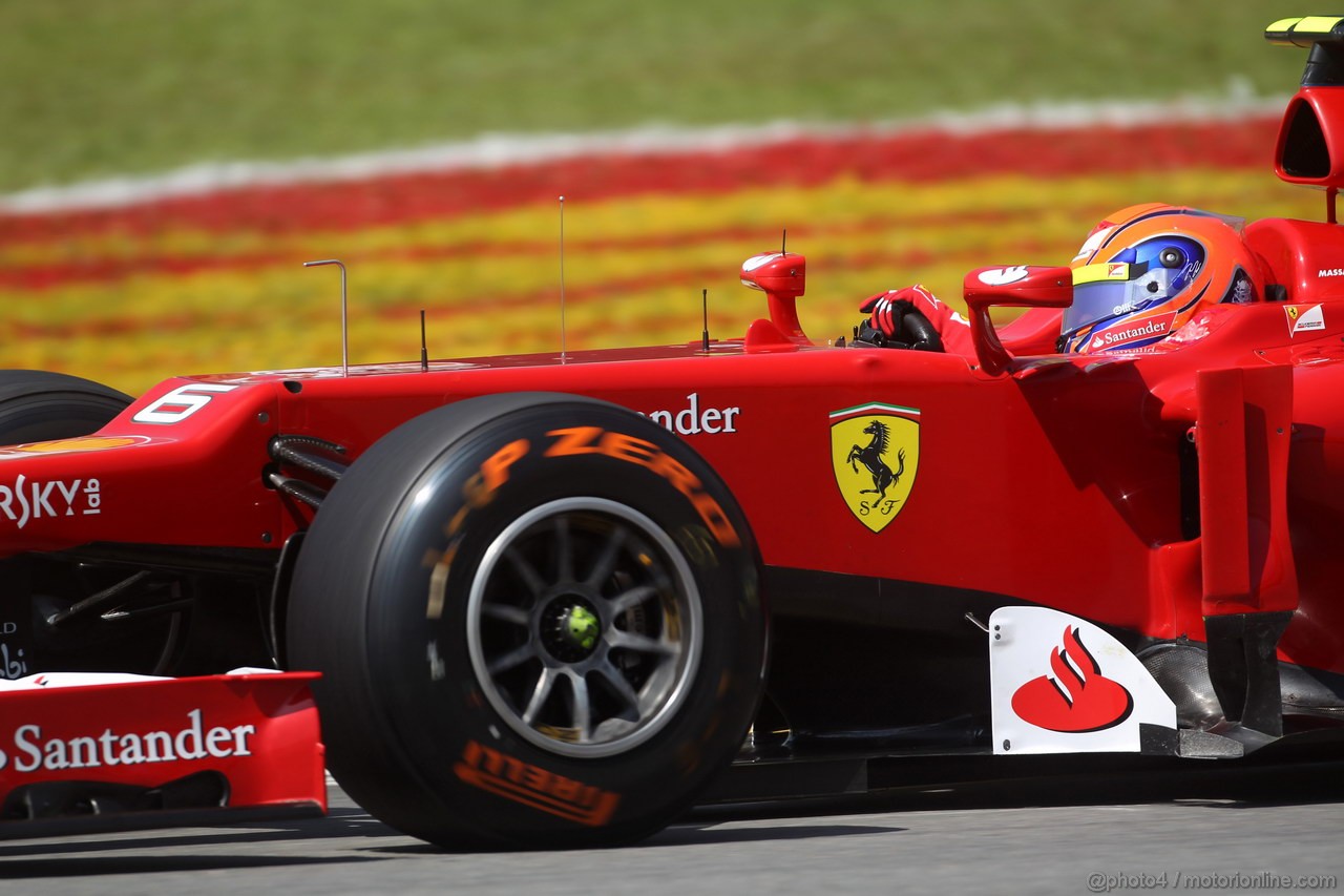 GP BRASILE, 23.11.2012- Prove Libere 1, Felipe Massa (BRA) Ferrari F2012 