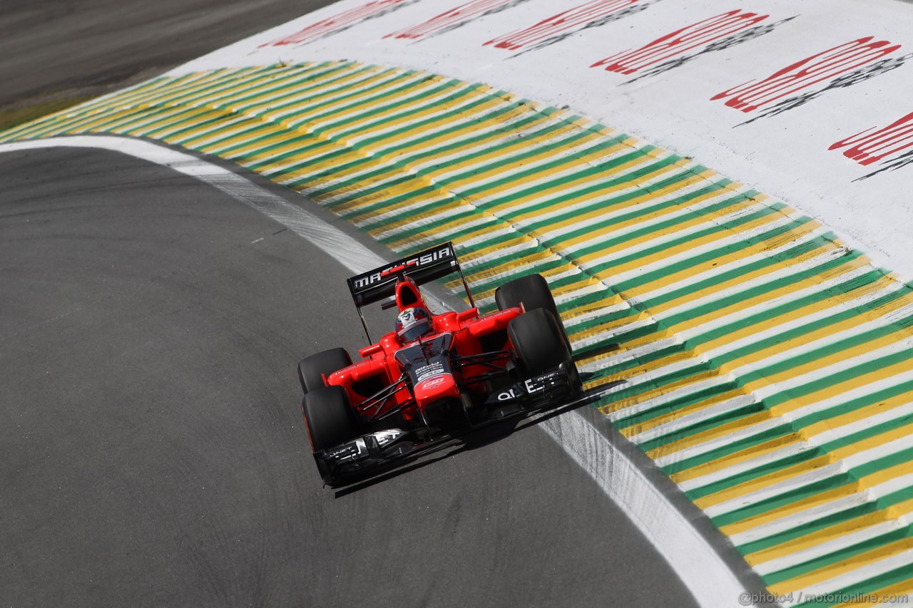 GP BRASILE, 23.11.2012- Prove Libere 1, Timo Glock (GER) Marussia F1 Team MR01 