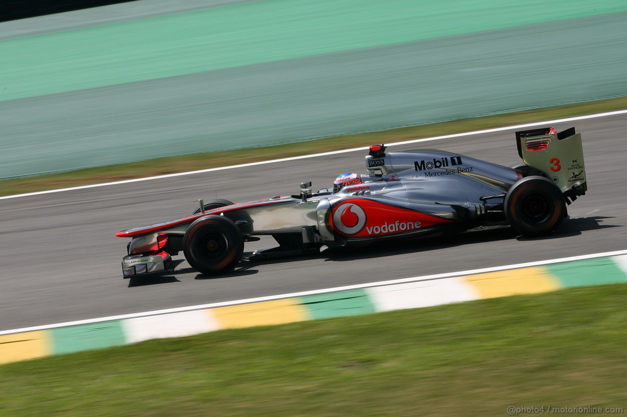 GP BRASILE, 23.11.2012- Prove Libere 1, Jenson Button (GBR) McLaren Mercedes MP4-27 