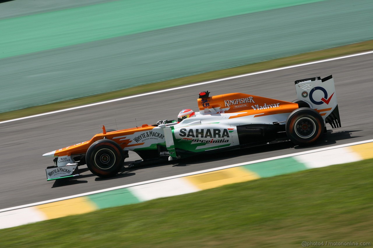 GP BRASILE, 23.11.2012- Prove Libere 1, Paul di Resta (GBR) Sahara Force India F1 Team VJM05 
