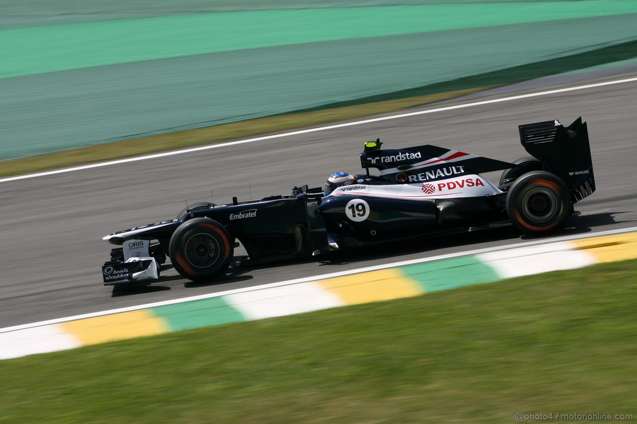 GP BRASILE, 23.11.2012- Prove Libere 1, Valtteri Bottas (FIN), Test Driver, Williams F1 Team 