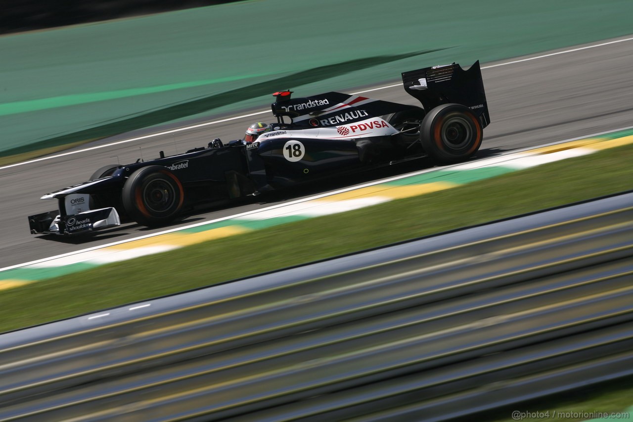 GP BRASILE, 23.11.2012- Prove Libere 1, Valtteri Bottas (FIN), Test Driver, Williams F1 Team 