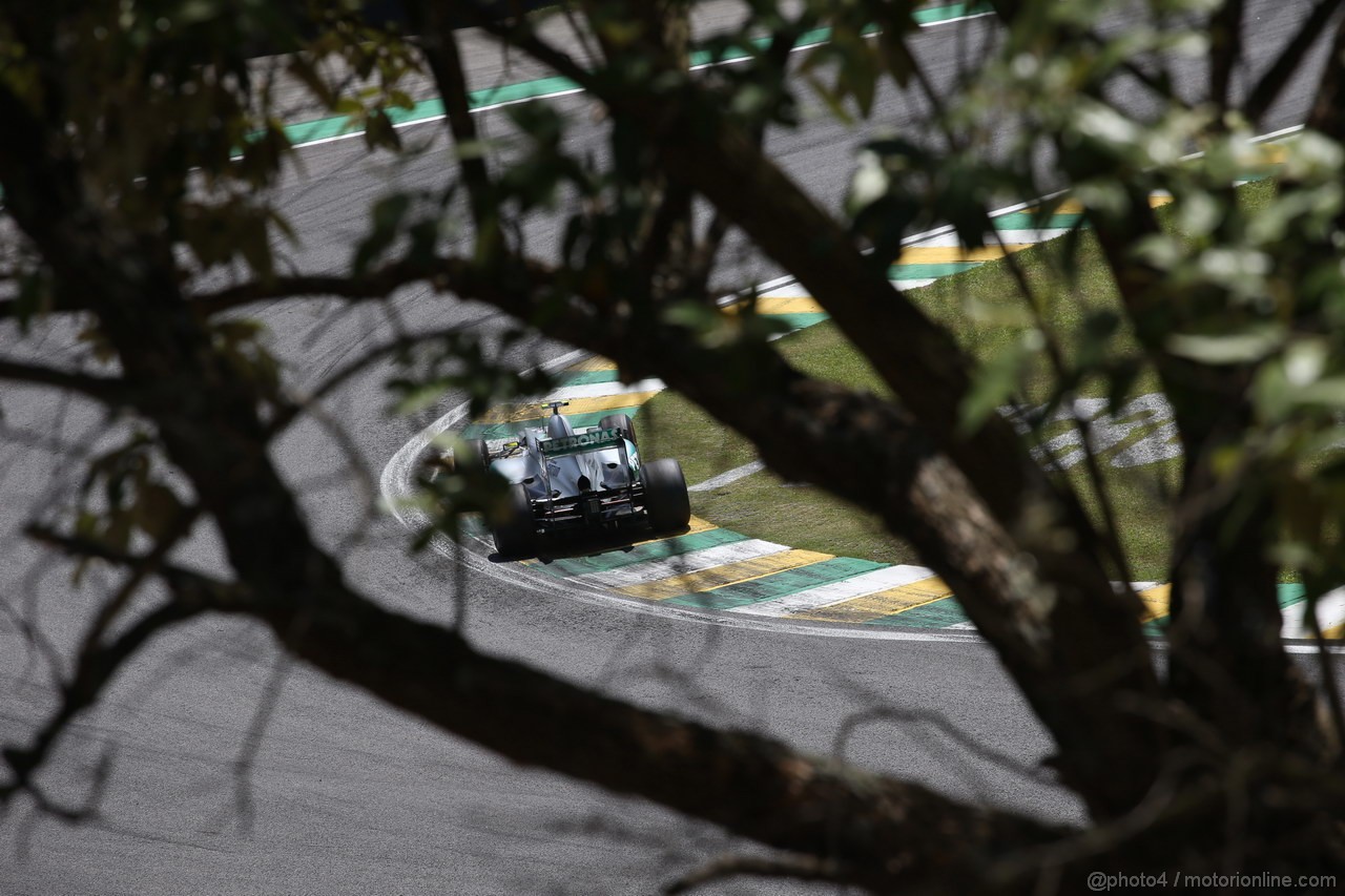 GP BRASILE, 23.11.2012- Prove Libere 1, Nico Rosberg (GER) Mercedes AMG F1 W03 