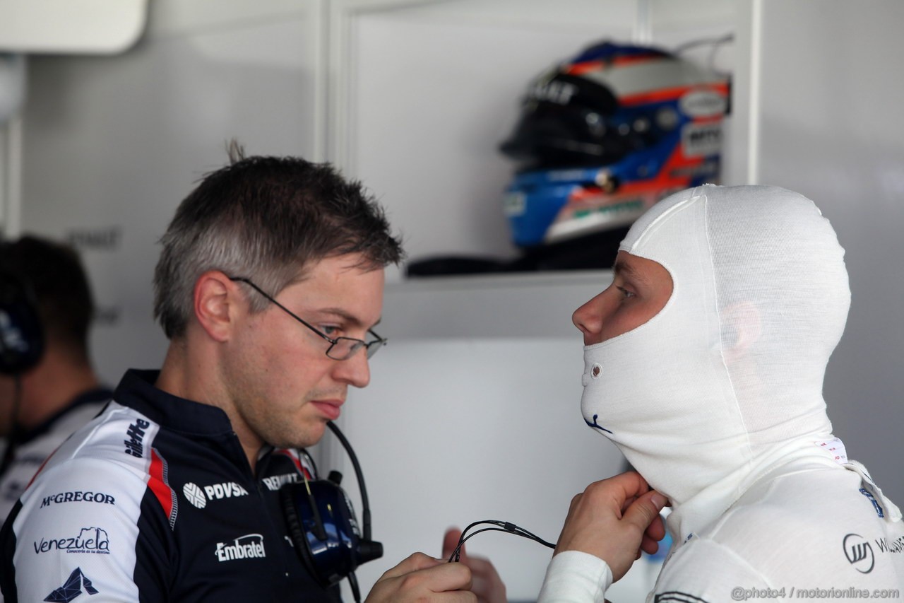 GP BRASILE, 23.11.2012- Prove Libere 1, Valtteri Bottas (FIN), Test Driver, Williams F1 Team 