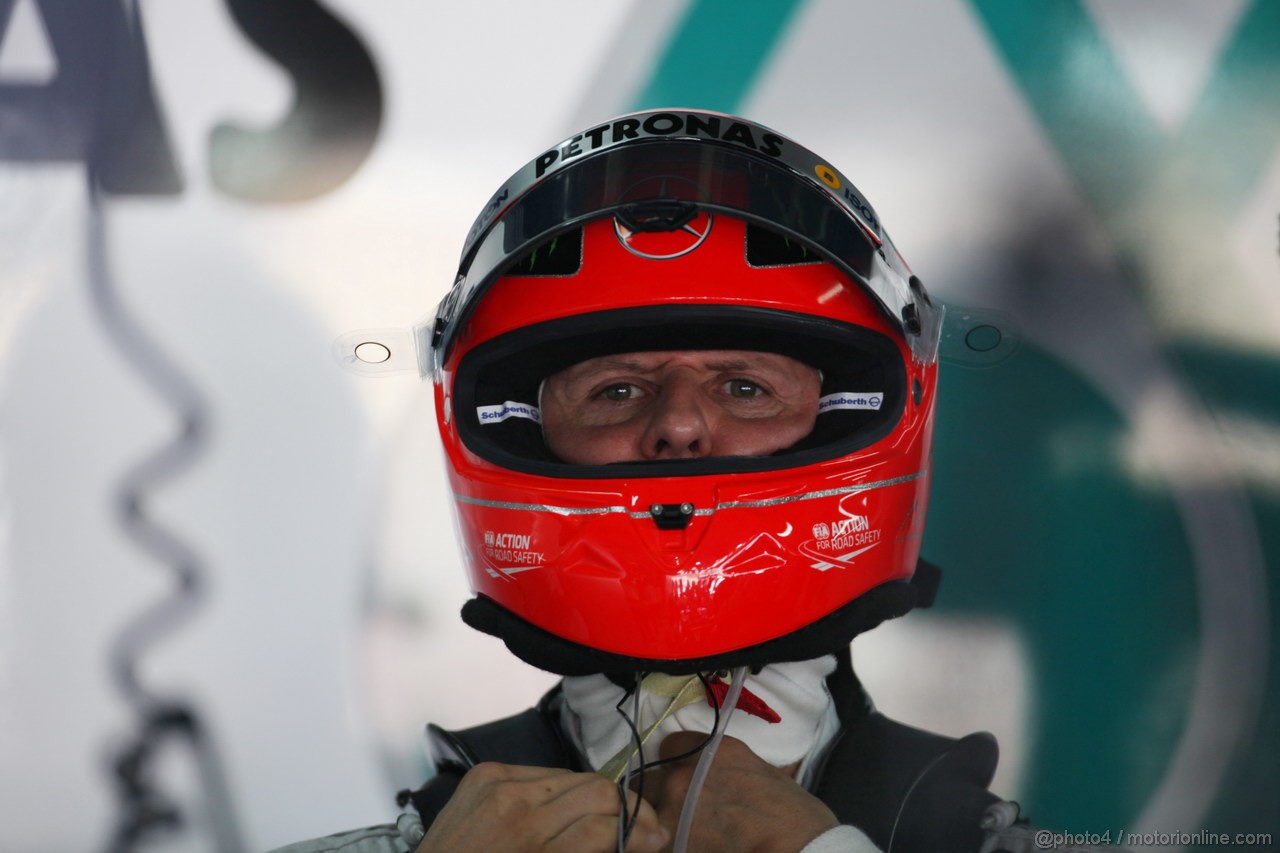GP BRASILE, 23.11.2012- Prove Libere 1, Michael Schumacher (GER) Mercedes AMG F1 W03 