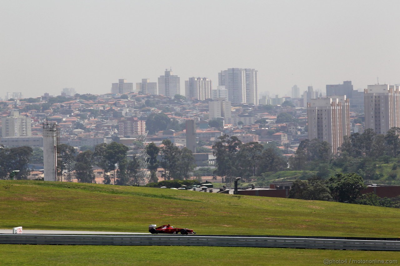 GP BRASILE, 23.11.2012- Prove Libere 1, Fernando Alonso (ESP) Ferrari F2012 