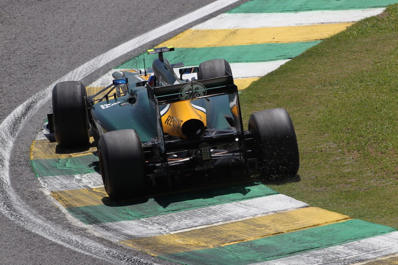GP BRASILE, 23.11.2012- Prove Libere 1, Vitaly Petrov (RUS) Caterham F1 Team CT01 