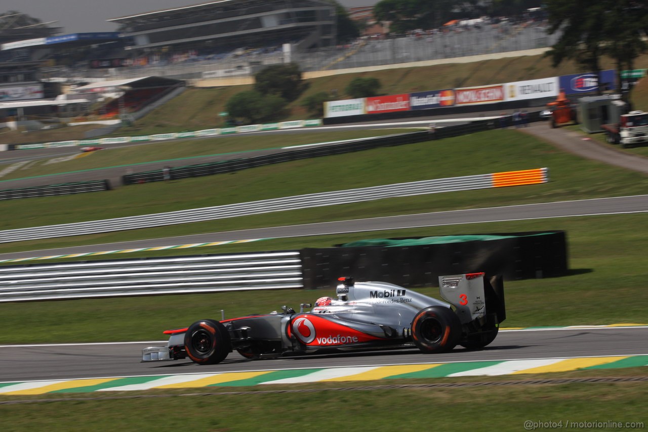 GP BRASILE, 23.11.2012- Prove Libere 1, Jenson Button (GBR) McLaren Mercedes MP4-27 