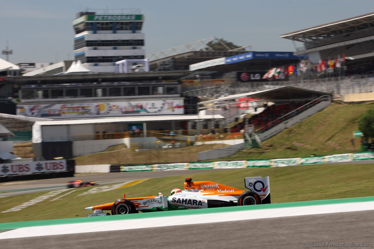GP BRASILE, 23.11.2012- Prove Libere 1,Paul di Resta (GBR) Sahara Force India F1 Team VJM05 