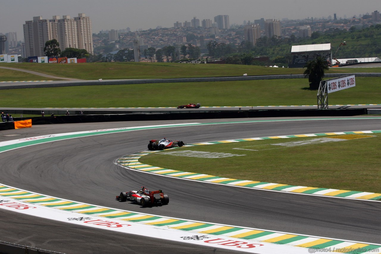GP BRASILE, 23.11.2012- Prove Libere 1, Jenson Button (GBR) McLaren Mercedes MP4-27 